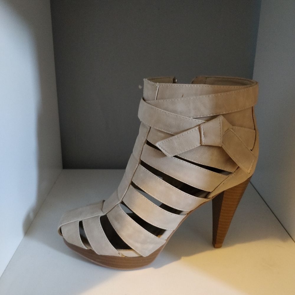 Tan booties